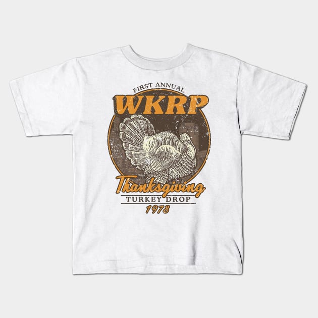 WKRP Turkey Drop Wkrp Turkey Drop Kids TShirt TeePublic
